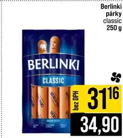 Jip Berlínki Párky nabídka