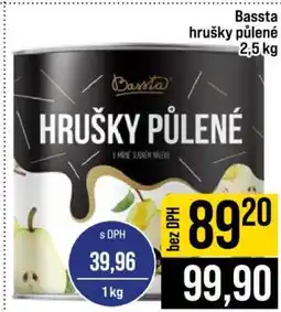 Jip Bassta hrušky půlené nabídka
