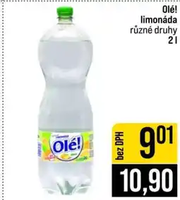 Jip Olé! limonáda nabídka