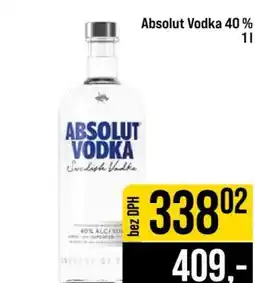 Jip Absolut Vodka 40 % nabídka