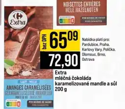 Jip Extra mléčná čokoláda karamelizované mandle a sůl nabídka
