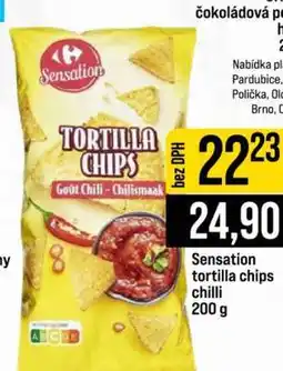 Jip Sensation tortilla chips chilli nabídka
