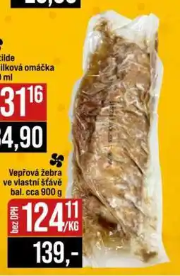 Jip Vepřová žebra ve vlastní šťávě bal. cca 900 g nabídka