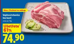 Lidl Vepřová krkovice bez kosti nabídka