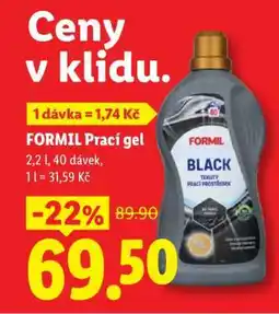 Lidl FORMIL Prací gel nabídka