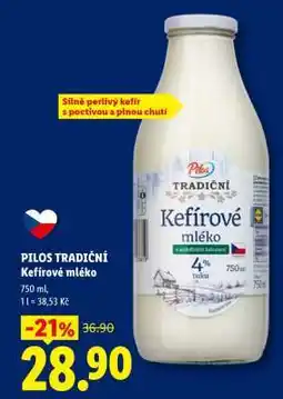 Lidl PILOS TRADIČNÍ Kefírové mléko nabídka