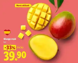 Lidl Mango zralé nabídka