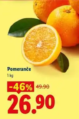 Lidl Pomeranče nabídka