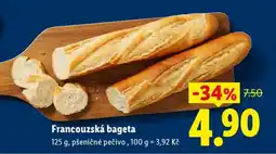 Lidl Francouzská bageta nabídka