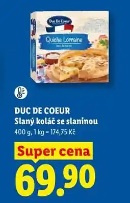 Lidl DUC DE COEUR Slaný koláč se slaninou nabídka