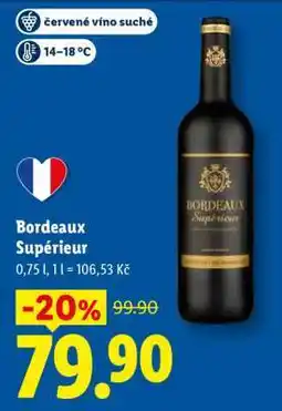 Lidl BORDEAUX SUPÉRIEUR nabídka
