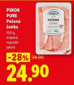 Lidl PIKOK PURE Pečená šunka nabídka