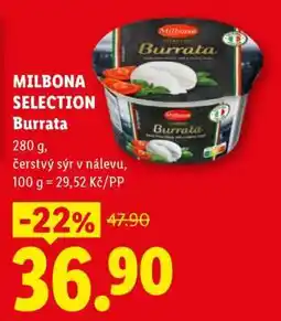 Lidl MILBONA SELECTION Burrata nabídka