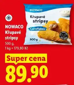 Lidl NOWACO Křupavé stripsy nabídka