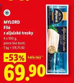 Lidl Mylord FILÉ Z ALJAŠSKÉ TRESKY nabídka