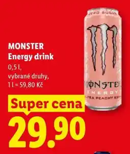 Lidl Monster Energy drink nabídka