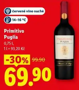 Lidl PRIMITIVO PUGLIA nabídka