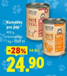 Lidl Konzerva pro psy nabídka