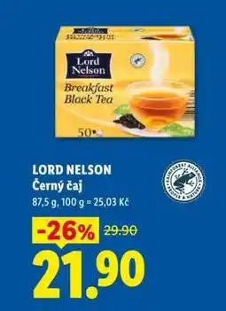 Lidl LORD NELSON Černý čaj nabídka