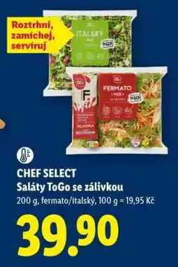 Lidl CHEF SELECT Saláty ToGo se zálivkou nabídka