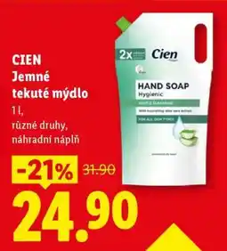 Lidl CIEN Jemné tekuté mýdlo nabídka