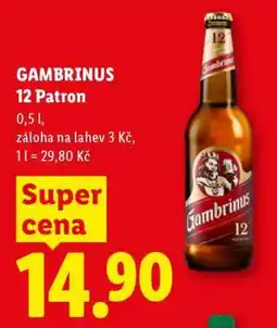 Lidl Gambrinus 12 patron nabídka