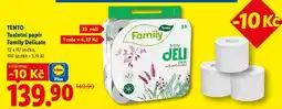 Lidl TENTO Toaletní papír Family Delicate nabídka
