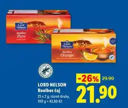 Lidl LORD NELSON Rooibos čaj nabídka
