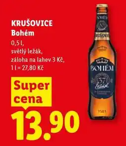 Lidl Krušovice Bohém nabídka