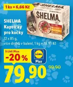 Lidl Shelma kapsičky pro kočky nabídka