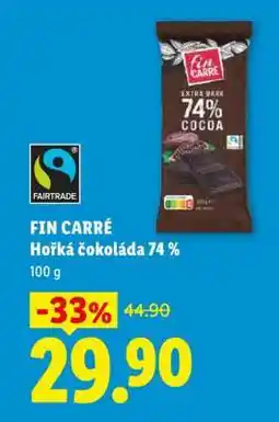 Lidl Fin Carre Hořká čokoláda 74% nabídka