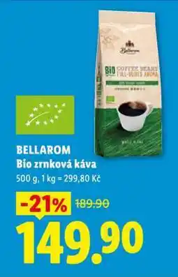 Lidl BELLAROM Bio zrnková káva nabídka