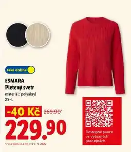 Lidl ESMARA Pletený Svetr nabídka