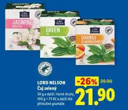 Lidl LORD NELSON Čaj zelený nabídka