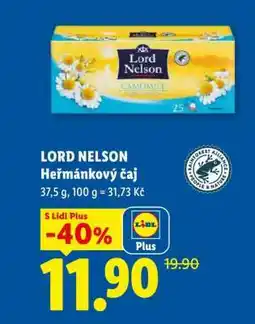 Lidl Lord Nelson Heřmánkový čaj nabídka