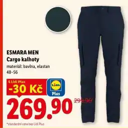 Lidl esmara Men Cargo kalhoty nabídka