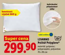 Lidl LIVARNO Polštář Polygiene nabídka
