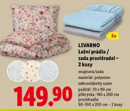 Lidl LIVARNO Ložní prádlo / sada prostěradel – 2 kusy nabídka