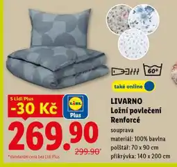 Lidl Livarno Ložní povlečení Renforcé nabídka