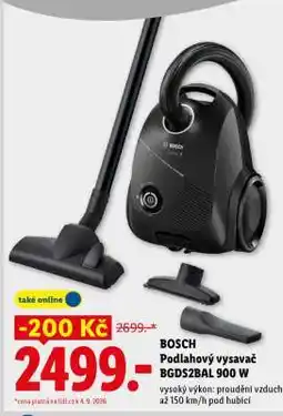 Lidl BOSCH Podlahový vysavač BGDS2BAL 900 W nabídka