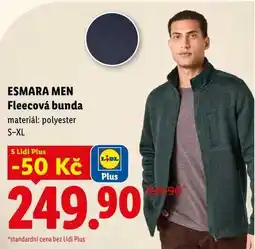 Lidl ESMARA MEN Fleecová bunda nabídka