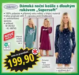 Norma Dámská noční košile s dlouhým rukávem „Supersoft“ nabídka