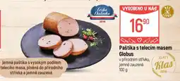Globus Paštika s telecím masem Globus nabídka
