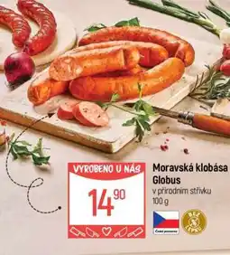 Globus Moravská klobása Globus nabídka