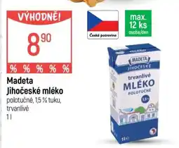 Globus MADETA Jihočeské mléko nabídka