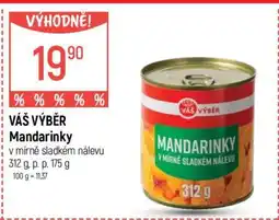 Globus VÁŠ VÝBĚR Mandarinky nabídka