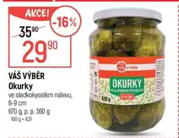 Globus VÁŠ VÝBĚR Okurky nabídka