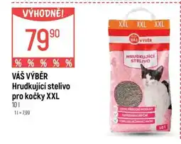 Globus VÁŠ VÝBĚR Hrudkující stelivo pro kočky XXL nabídka