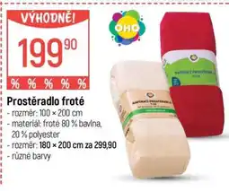 Globus Prostěradlo froté nabídka