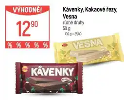 Globus Kávenky, Kakaové řezy, Vesna nabídka